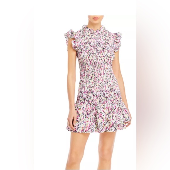 French Connection Dresses & Skirts - FRENCH‎ CONNECTION Flores Verona Smocked Mini Dress